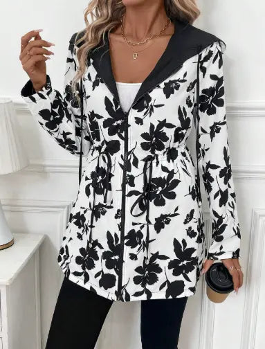 Stella | Women’s Hooded Zip Up Jacket Luvy Boutique