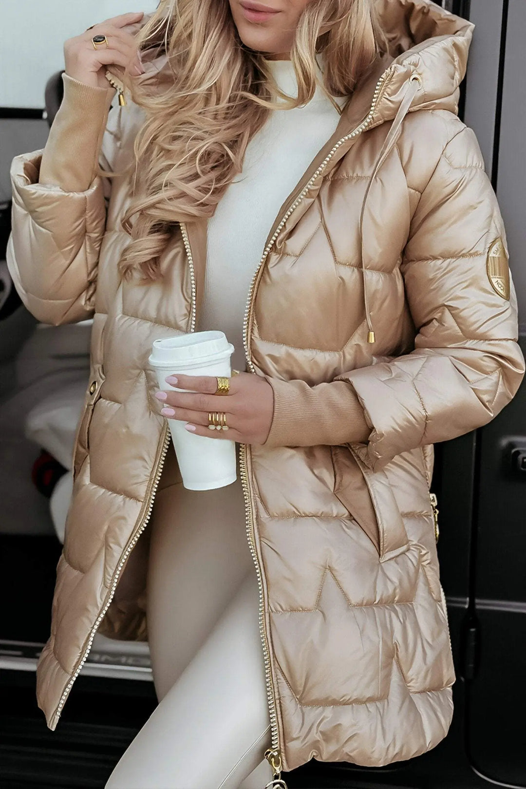 Cora | Cozy Padded Hooded Winter Coat Luvy Boutique