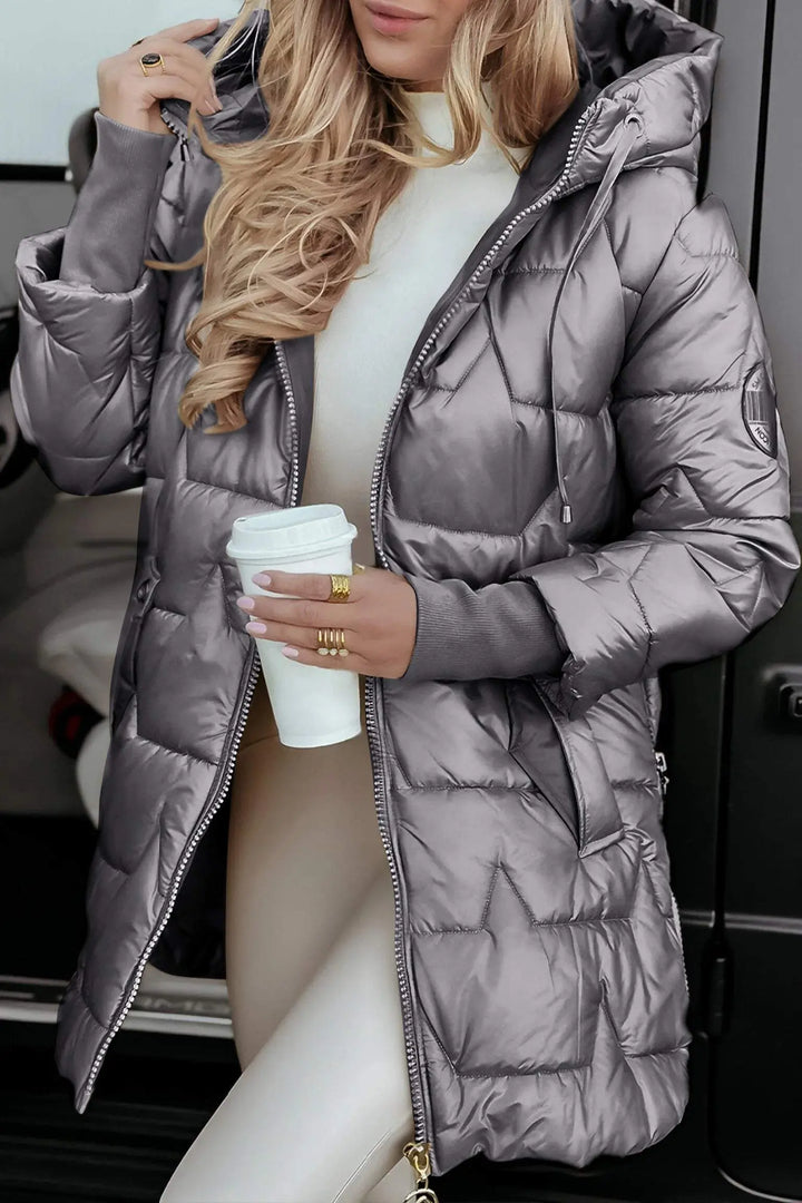 Cora | Cozy Padded Hooded Winter Coat Luvy Boutique