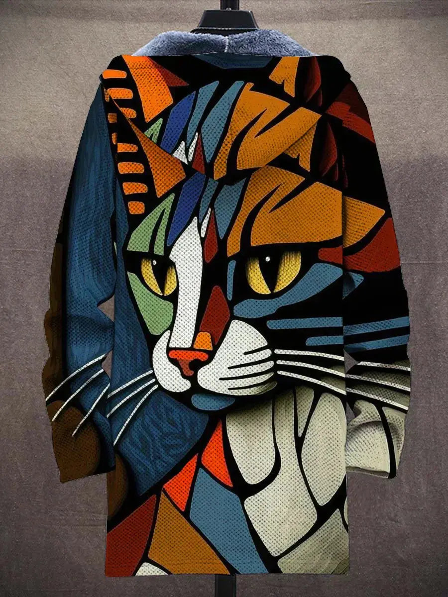 Rhys | Hooded Jacket with Artistic Print Luvy Boutique