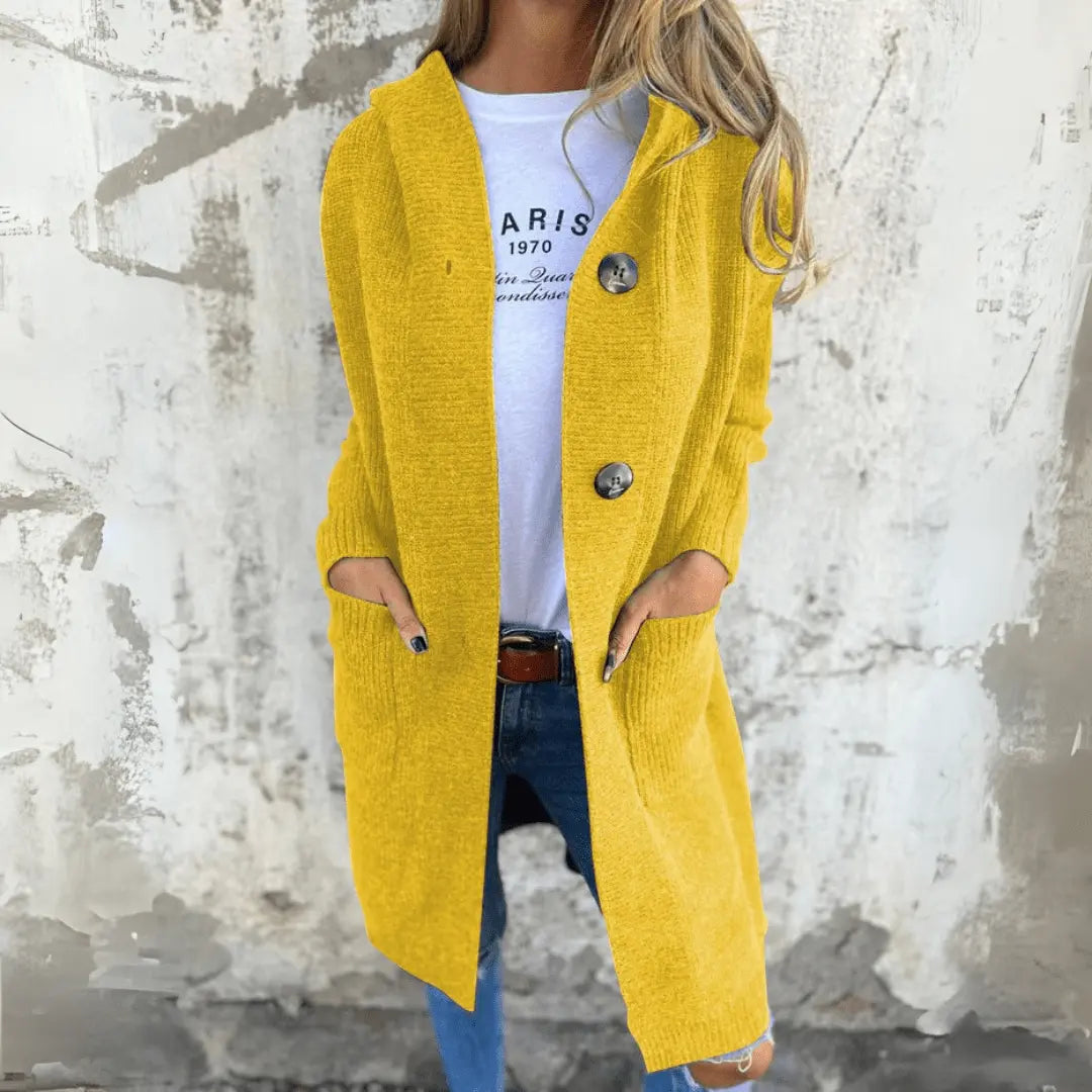 Lorène | Elegant long women's cardigan Luvy Boutique