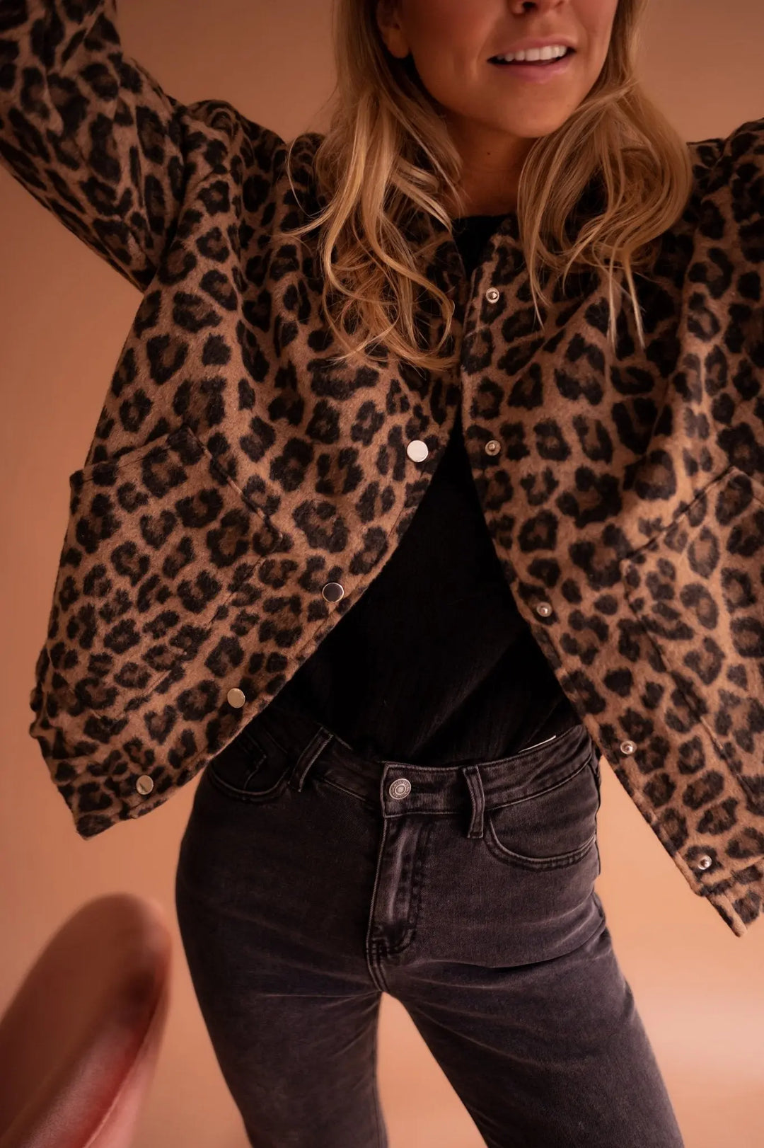 Luna | Trendy Jacket with Leopard Print Luvy Boutique