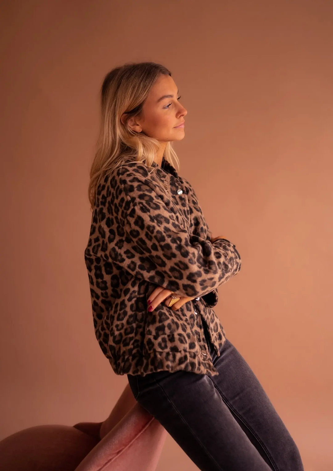 Luna | Trendy Jacket with Leopard Print Luvy Boutique