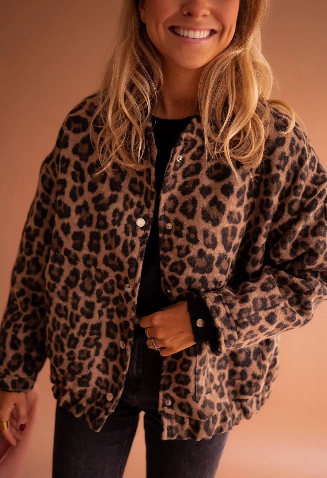 Luna | Trendy Jacket with Leopard Print Luvy Boutique