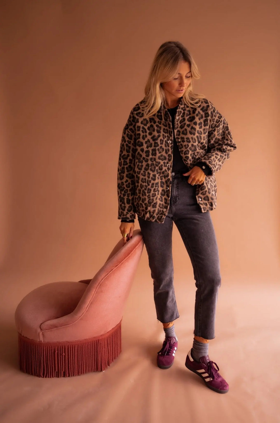Luna | Trendy Jacket with Leopard Print Luvy Boutique