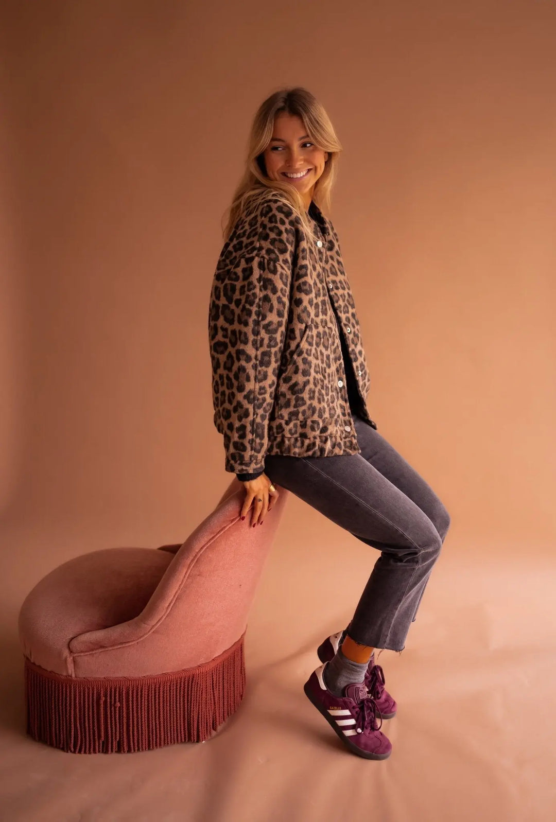 Luna | Trendy Jacket with Leopard Print Luvy Boutique