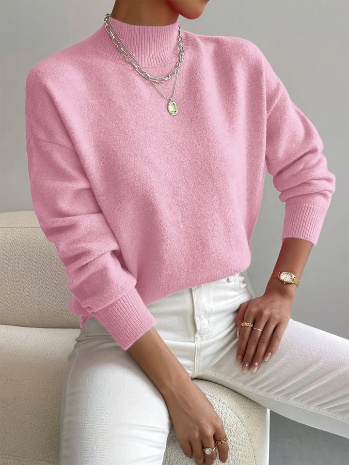 Fiona | Women Elegant Comfortable Relaxed Fit Knit Sweater Luvy Boutique