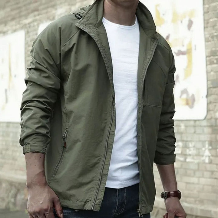 Men's Casual Urban Full-Zip Street Jacket - Green