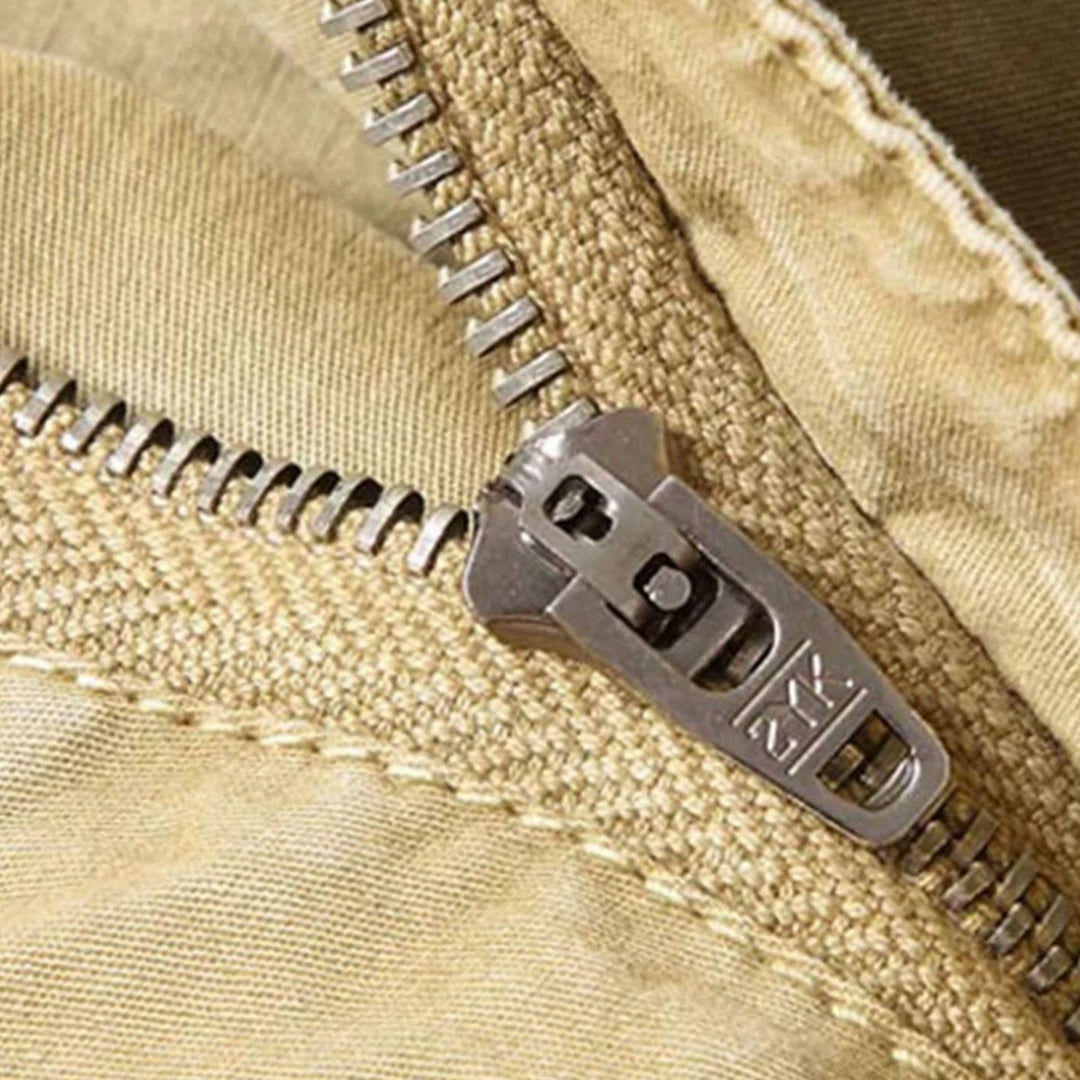 Men's Elastic Waist Cargo Jogger Pants Ribbed Cuff Tapered Fit