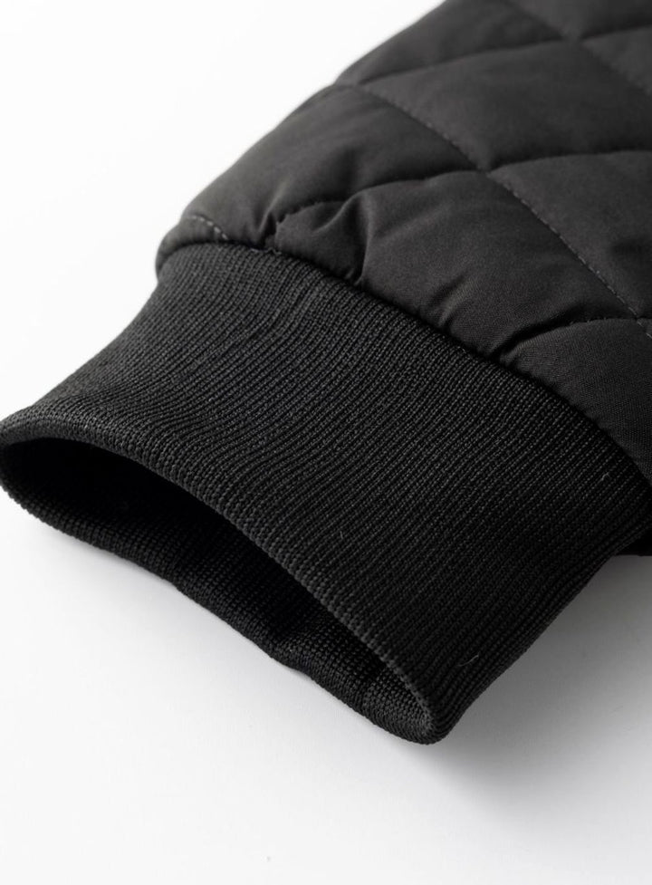 Men's Fleece-Lined Quilted Bomber Jacket