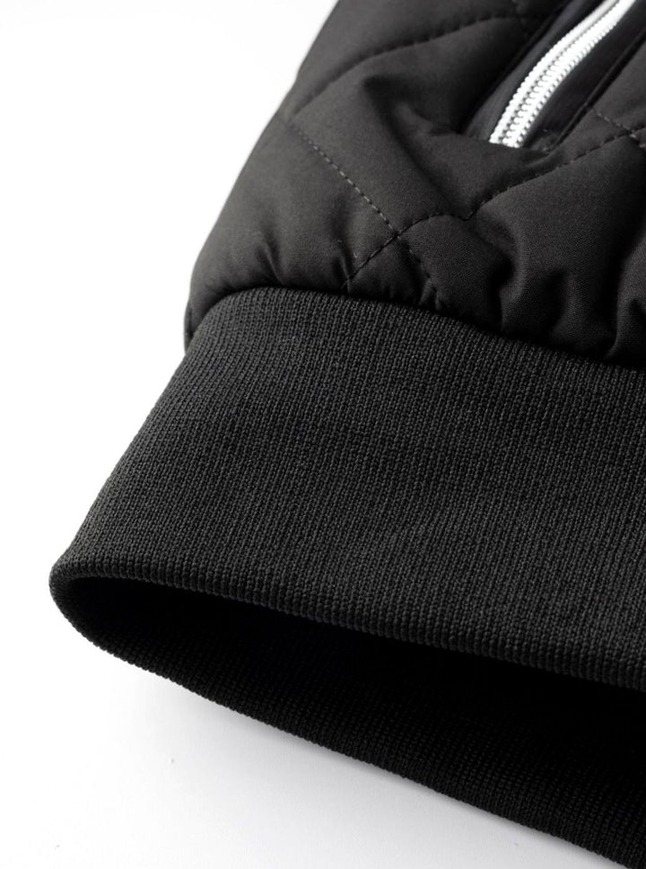 Men's Fleece-Lined Quilted Bomber Jacket