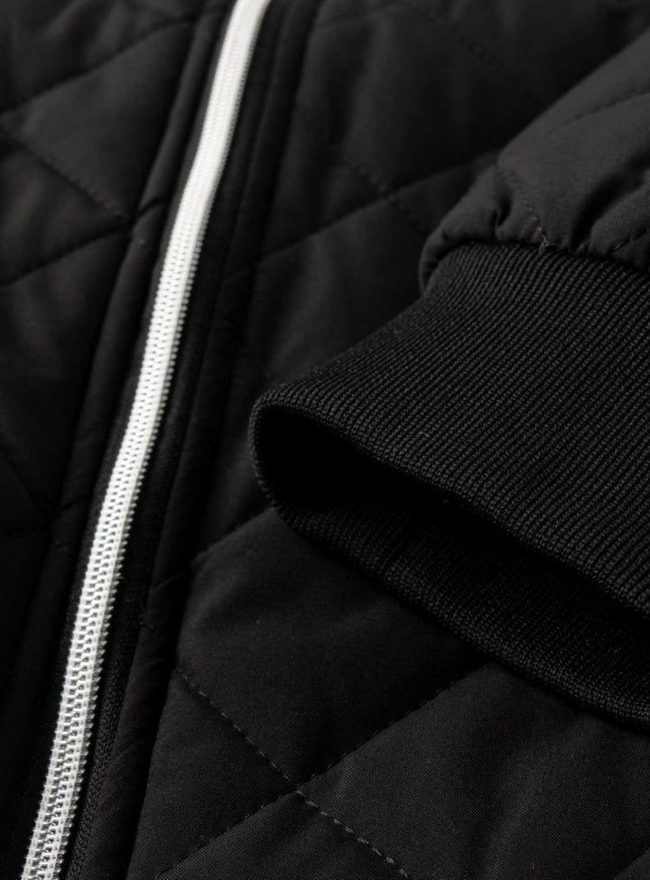 Men's Fleece-Lined Quilted Bomber Jacket