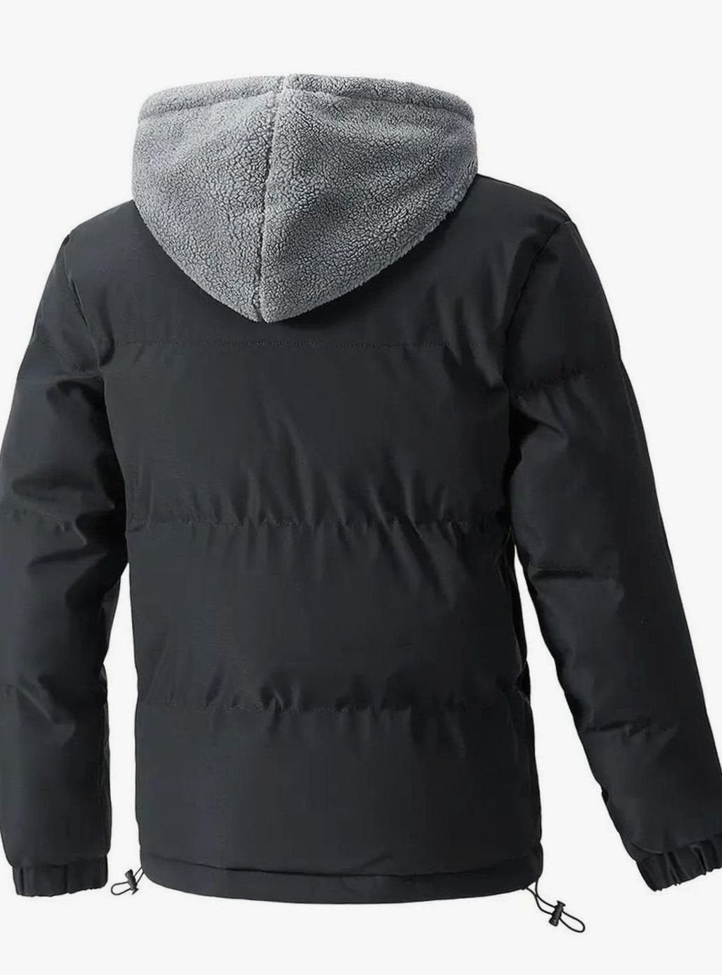 Men's Hooded Fleece-Lined Puffer Street Style Jacket