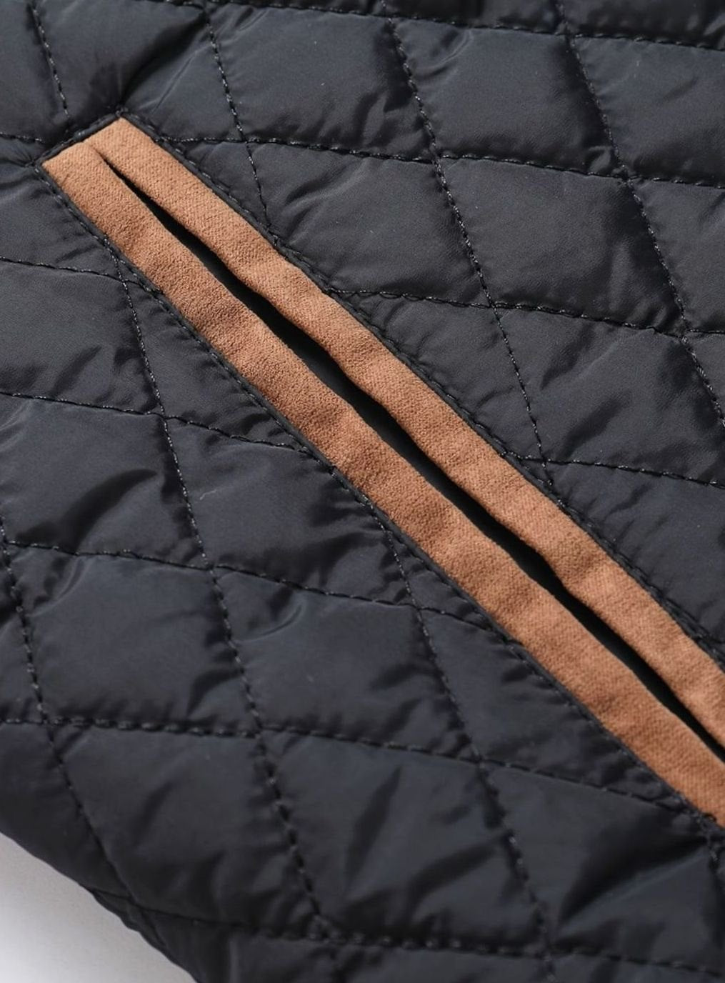 Men's Quilted Stand-Collar Zip-Up Insulated Jacket