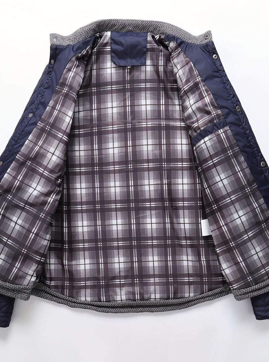 Men's Quilted Stand-Collar Zip-Up Insulated Jacket