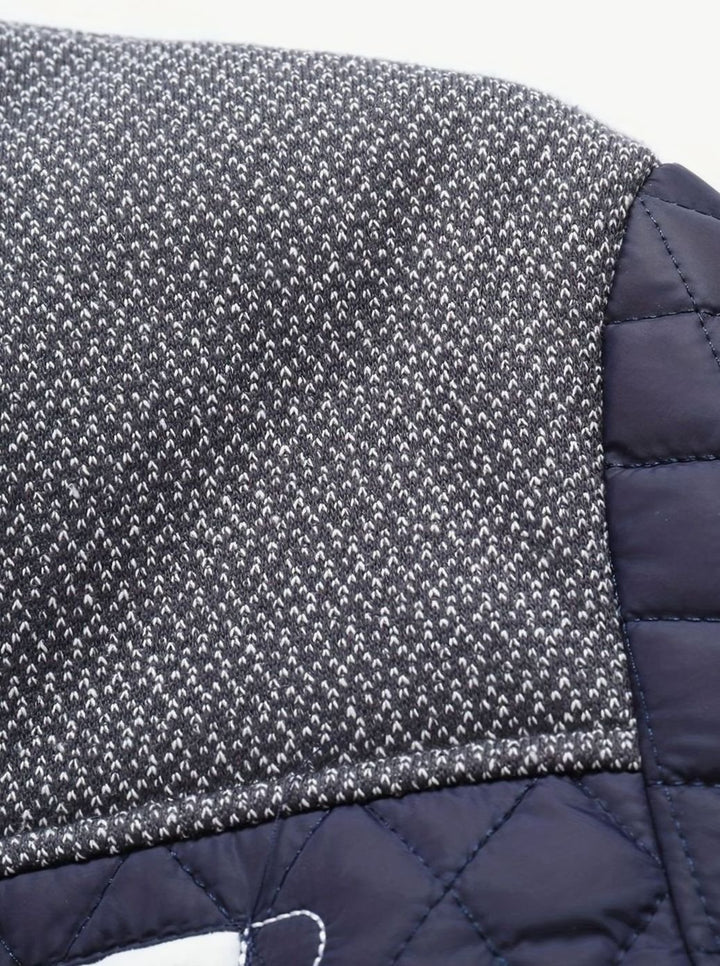 Men's Quilted Stand-Collar Zip-Up Insulated Jacket