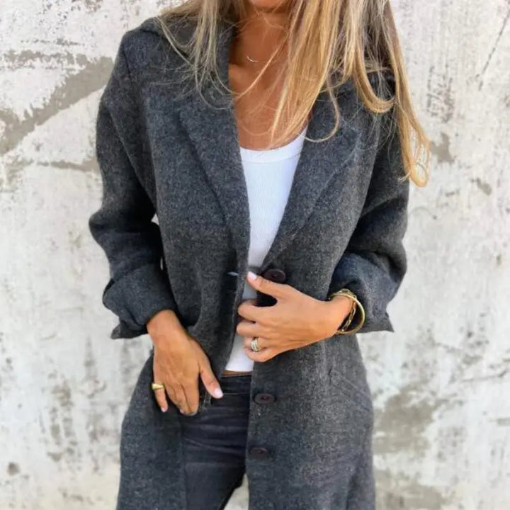 Tracy | Stylish Elegant Loose-Fit Coat Luvy Boutique