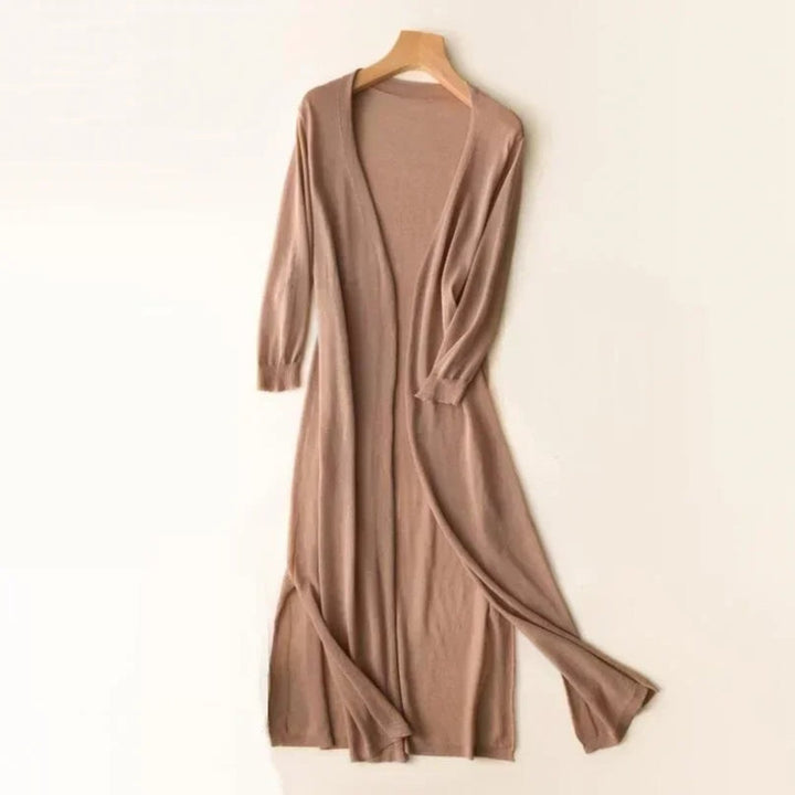Women's Lightweight Open-Front Long Knit Cardigan