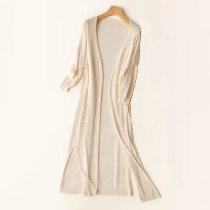 Women's Lightweight Open-Front Long Knit Cardigan