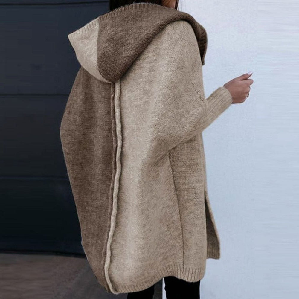 Women's Longline Knit Open Cardigan Long Sleeve Winter Sweater