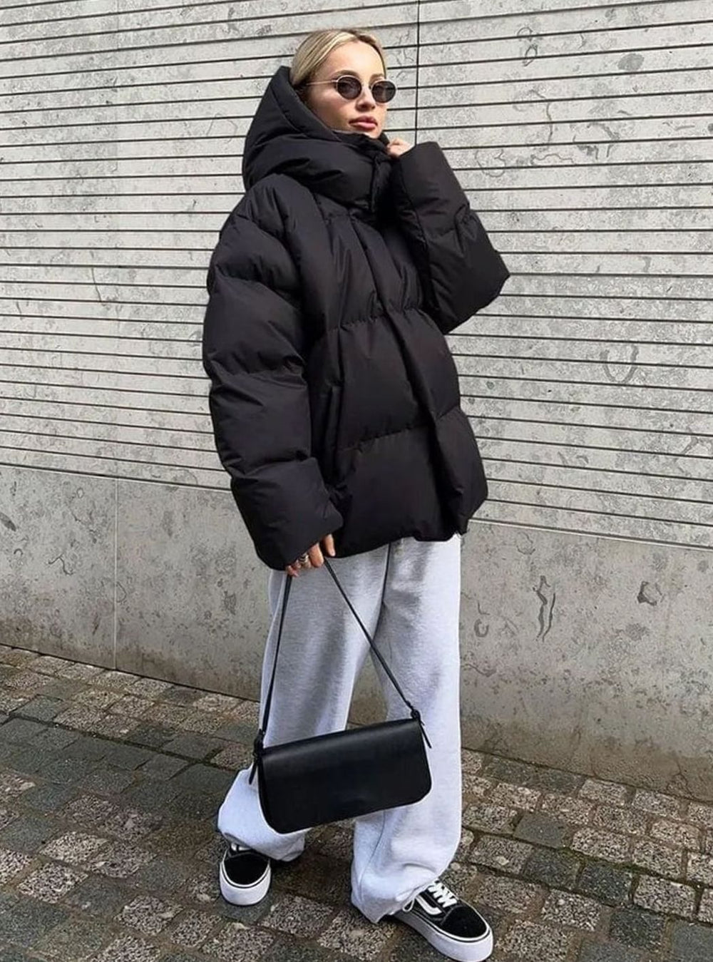 Women's Oversized Hooded Warm Puffer Jacket
