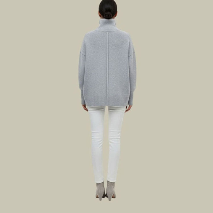Women's Oversized Loose Fit Turtleneck Sweater