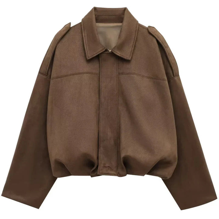 Madison | Women's Cropped Zip Up Bomber Jacket Luvy Boutique