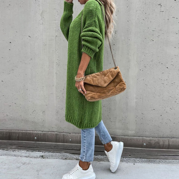 Women's Relaxed-Fit Long Open Front Cardigan Knit Sweater