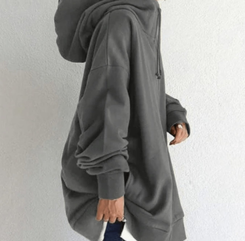 Women's Relaxed-Fit Midweight Full-Zip Hoodie Sweatshirt