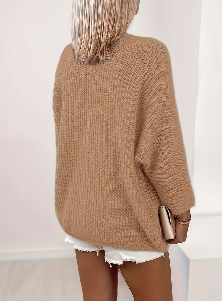 Women's Relaxed Open-Front Knit Cardigan