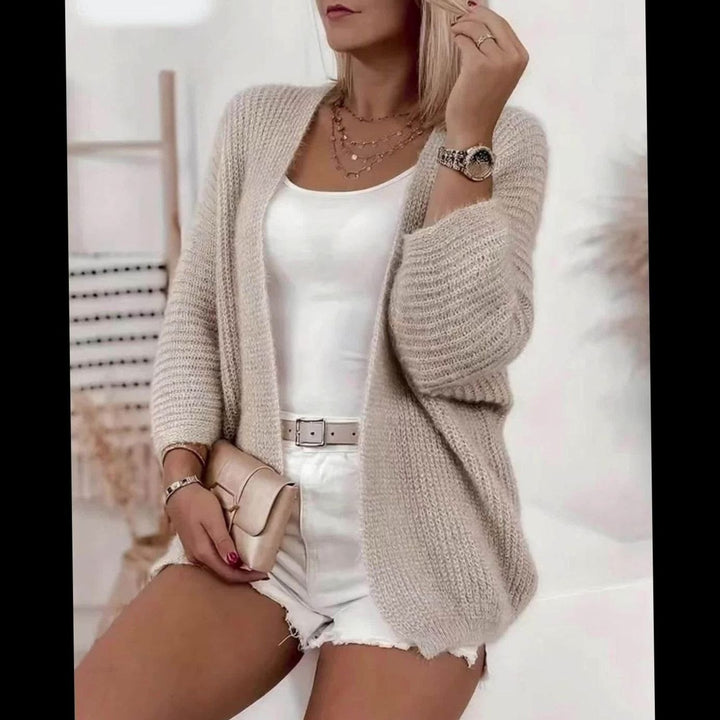 Women's Relaxed Open-Front Knit Cardigan