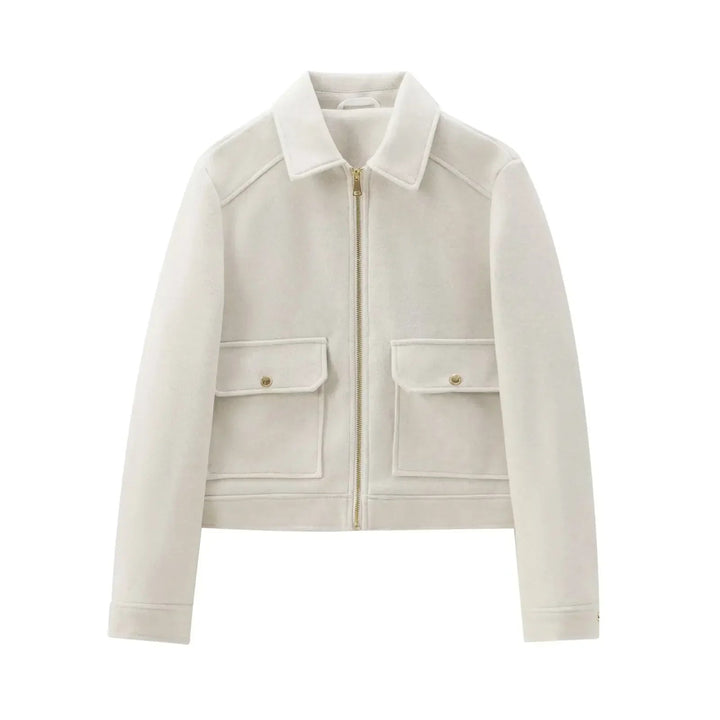 Claire | Women's Cropped Zip Up Bomber Jacket Luvy Boutique