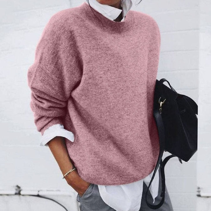 Women's Soft Relaxed-Fit Crewneck Pullover Sweater