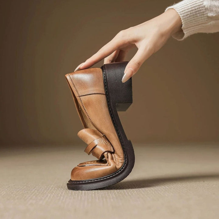 Women's Vintage Leather Penny Slip-On Loafers