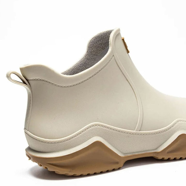 Women's Waterproof Chelsea Slip-On Rain Boots Rubber Outdoor