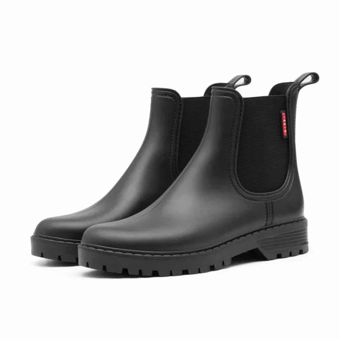 Women's Waterproof Insulated Chelsea Boots Elastic Side Panel - Black